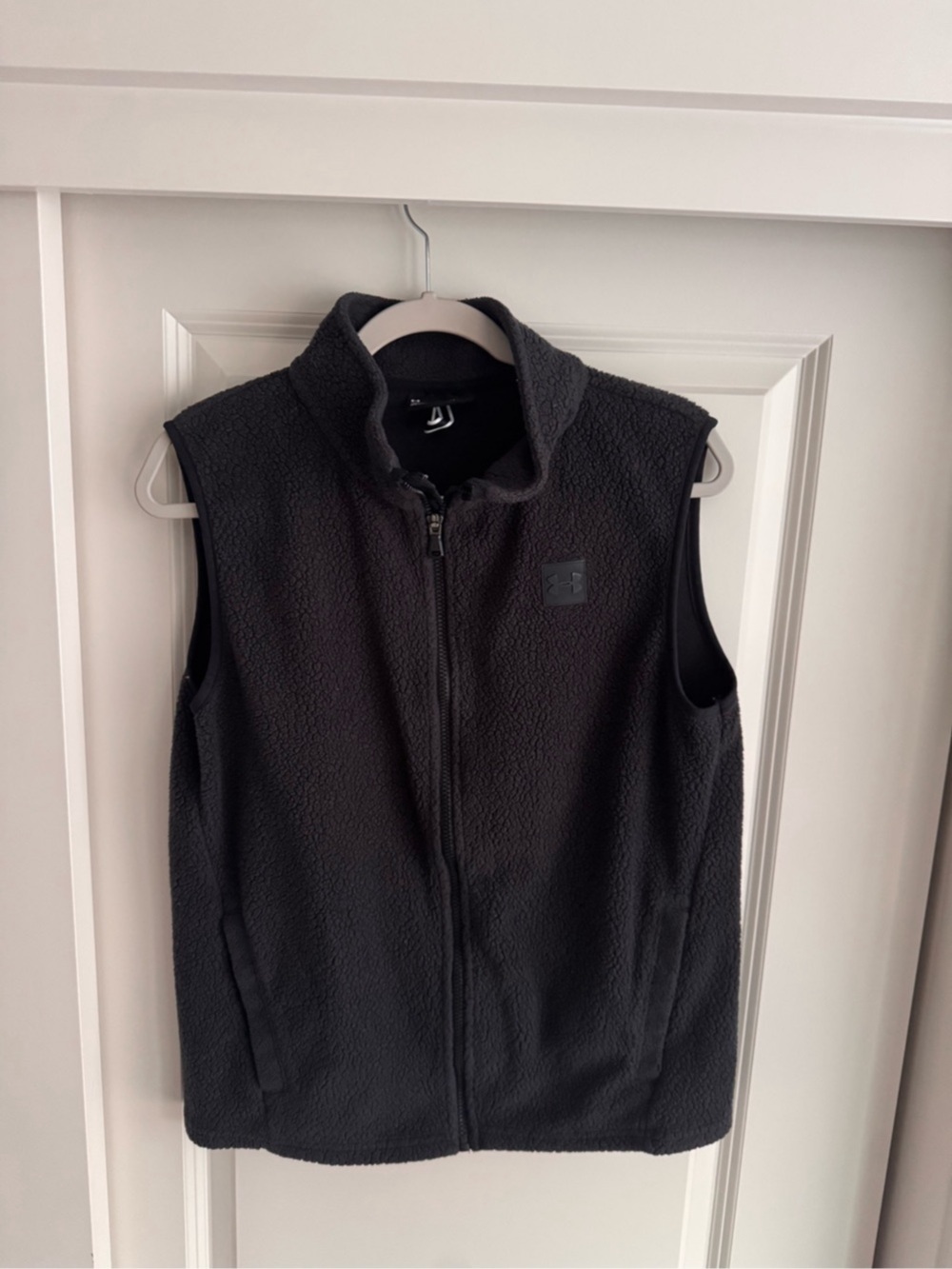 Under Armour Boys Youth XL Black Sherpa Fleece Full Zip Vest